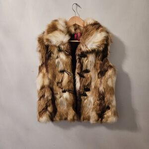 Brown Faux Fur Vest